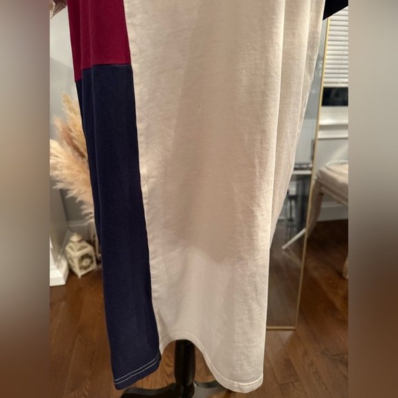 Adidas Tri-Color Tee in Red, Cream, and Navy - Picture 3 of 4